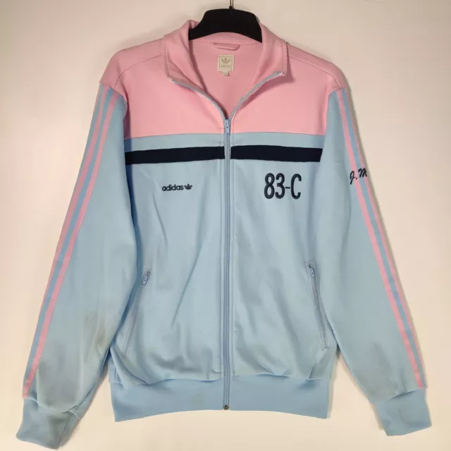 Giacca top tuta Adidas Originals blu rosa 83-C | media uomo