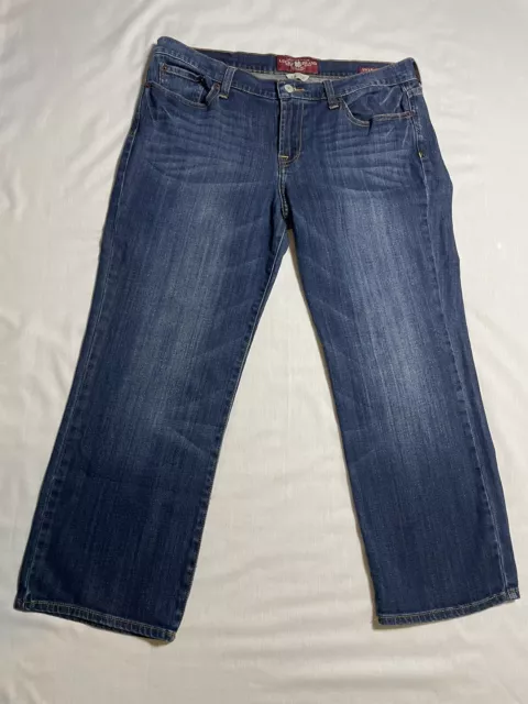 Lucky Brand Jeans Womens 14/32 Blue Sweet N Crop Straight Leg