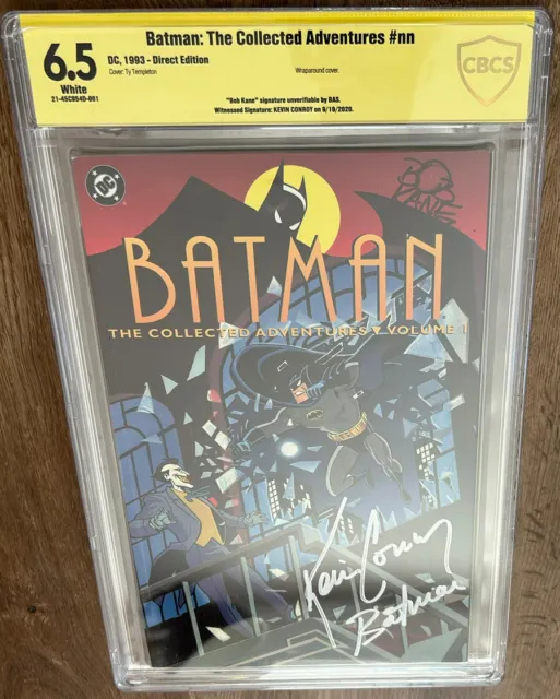 KEVIN CONROY SS Batman Collected Adventures CBCS Bob Kane Signed +Unverified cgc