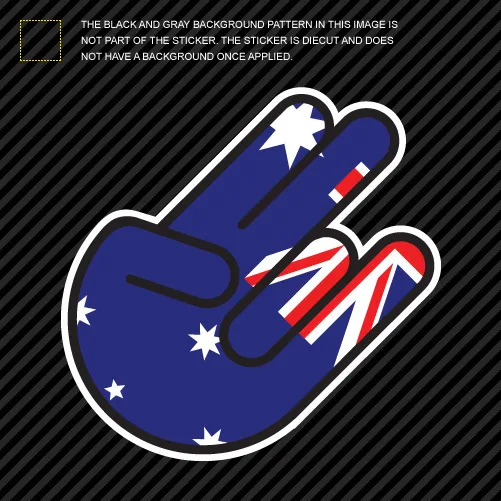 Australian Shocker Sticker Die Cut Decal Self Adhesive Vinyl aussie australia