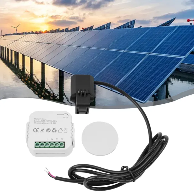 Compteur d'énergie Tuya Smart Life 80A compatibilité sans fil surveillance en