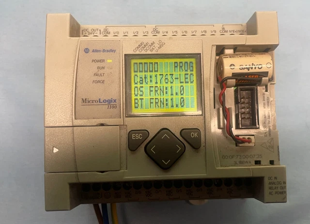 Allen Bradley MicroLogix 1100 1763-L16BWA PLC