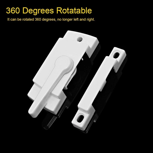 Set Di 4 Blocca Finestre Antintrusione, In Metallo, Per Finestre E Porte UPVC/PVC, Facile Installazione