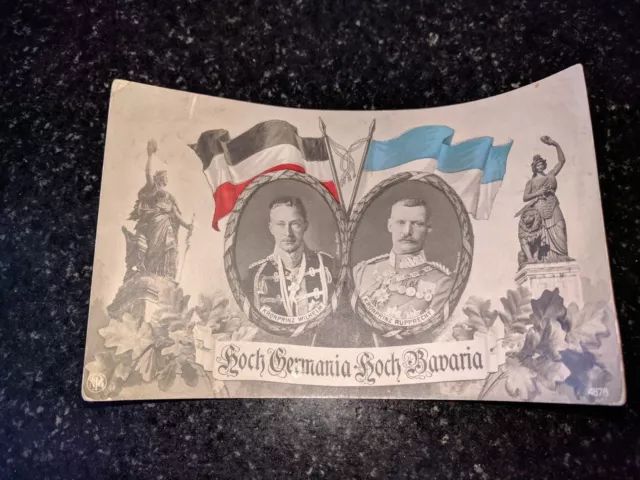 AK Hoch Germania Hoch Bavaria gelaufen ca. 1920