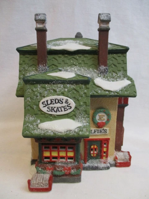 NOS Dept. 56 North Pole Series "ELFIE'S SLEDS & SKATES" - 5625-1