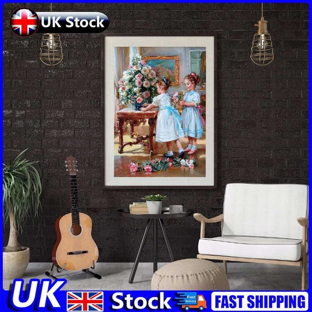 Two Sisters Oil Paint By Numbers Kit DIY Acrylic Painting Frameless Gift (B2205)
