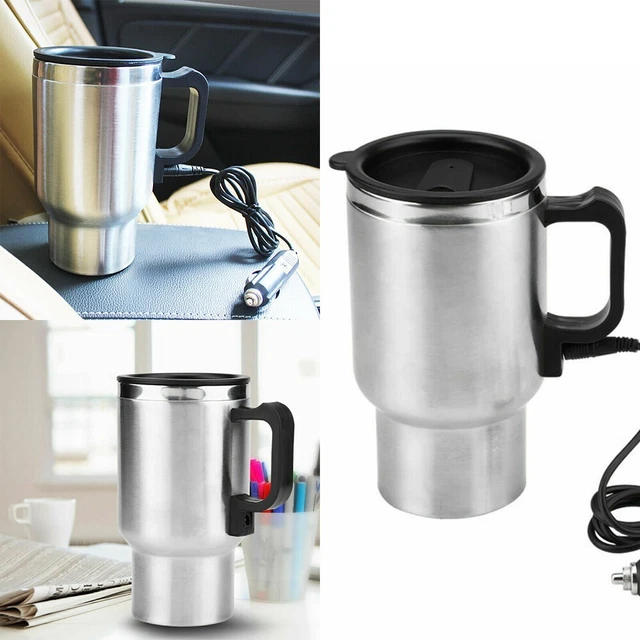 450ml Edelstahl Wasserheizer für Auto Reisen Tasse für Kaffee und Tee 12V