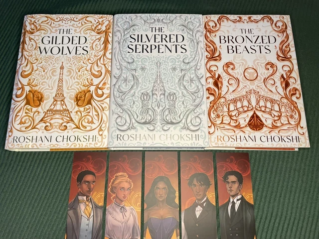 THE GILDED WOLVES TRILOGY Roshani Chokshi FAIRYLOOT Exclusive Set + BOOKMARKS