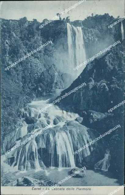 cg21 cartolina terni la cascata delle marmore 1932