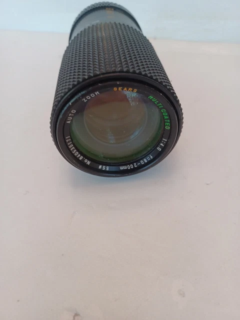 Vintage Sears MC 80-200mm MODEL # 202-737020 Telephoto Lens  35mm KOREA