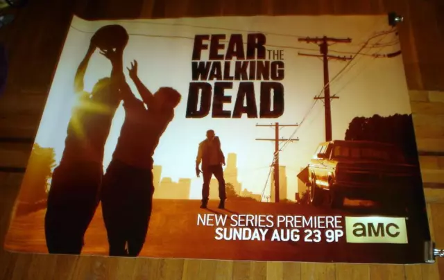 AMC TV FEAR THE WALKING DEAD 5FT Subway POSTER Zombies  Walker 2015 SEASON 1 TWD