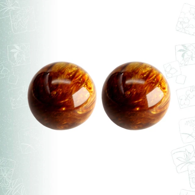 2 Pcs Rouleau De Massage Balles Anti-stress Boule De Doigt