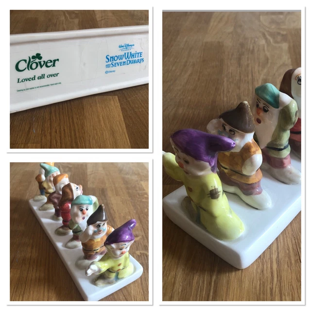 WALT DISNEY TOASTER Toast Rack Snow White Seven 7 Dwarfs Dwarves Clover