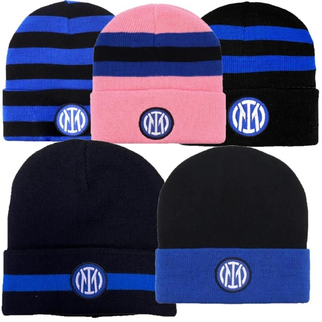 Berretto Invernale Inter Ufficiale - Nero E Azzurro - 100% Acrilico - Per Tifosi - Foto 9