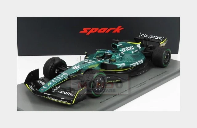 1:18 SPARK Aston Martin F1 Amr22 #18 Emilia Romagna 2022 Stroll +Showcase 18S762