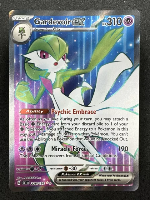 Pokemon Gardevoir EX Ultra Rare 228/198 NM Scarlet And Violet