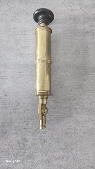 Ancienne Pompe à Vélo En Laiton Tornade - Pour Pièces Ou Déco (non Fonctionnelle)