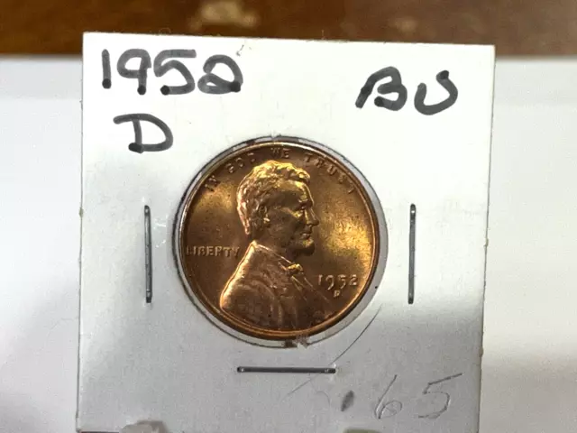 1952 D Lincoln Wheat Penny Choice BU Mint Luster Red Uncirculated