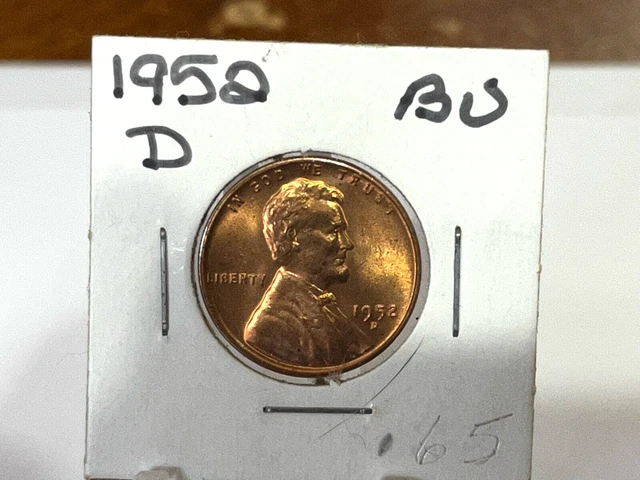 1952 D Lincoln Wheat Penny Choice BU Mint Luster Red Uncirculated