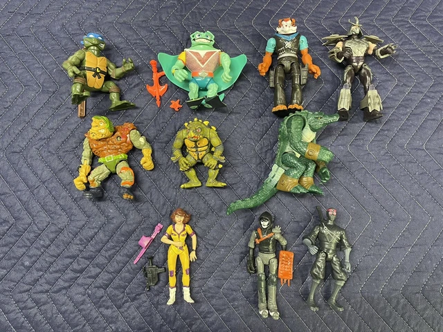 TMNT Playmates Lot . Vintage And Modern . Teenage Mutant Ninja Turtles . 1990s