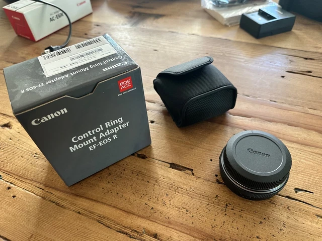 Adaptador de montaje en anillo de control Canon EF-EOS R, como nuevo