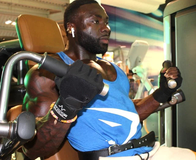 Gym Workout Best Weight Lifting Body Building Training Fitness Gloves with Strap