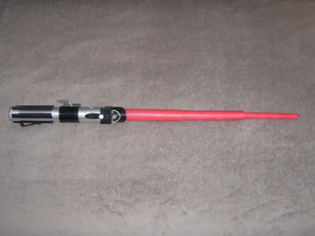 Star Wars  Lightsaber Darth Vader Red 2012 Hasbro  Flick Out Extendable Cosplay