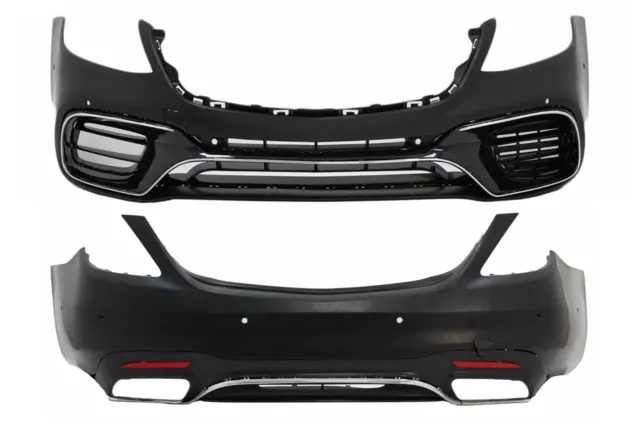 Bodykit für Mercedes S W222 Facelift 06.17-08.20 Stoßstange S63 Look PDC