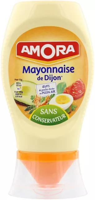 Salsa pronta maionese Amora Digione gusto autentico 9x 235g NUOVA MHD 4/24