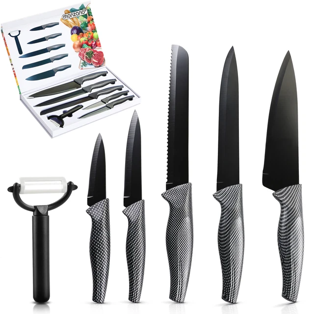 Mallette De 18 Couteaux Et Couverts à Viande En Inox - Excellent état