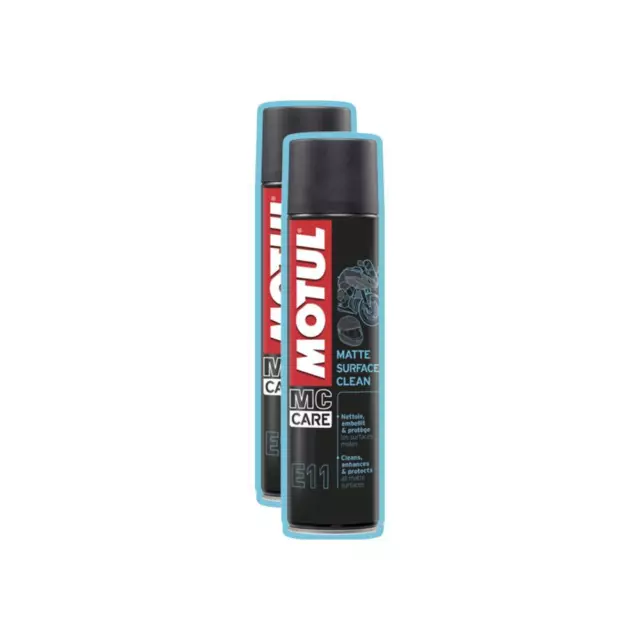 2x MOTUL MCCARE E11 MATTE SURFACE CLEAN TROCKENREINIGER MATT EFFEKT 400ml