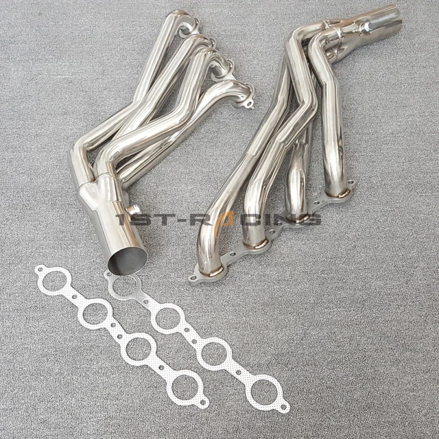 Turbo Exhaust Header for Chevy GMC Silverado Suburb 07-14 4.8L 5.3L 6.0L 6.2L