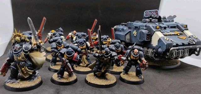 WARHAMMER 40K BLACK Templars Combat Patrol Pro Painted Space Marines ...