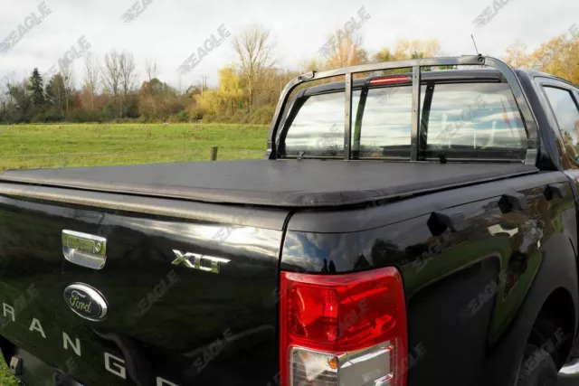 Soft Tonneau Load Bed Cover for Ford Ranger SUPER CAB with Ladder Rack 2012 +