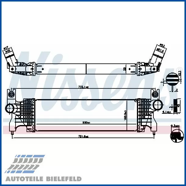 NEU - NISSENS 961556 Ladeluftkühler für SUZUKI