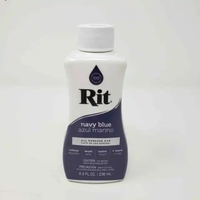 Nuevo tinte sellado Rit todo uso azul marino 8,0 Fl oz 236 ml