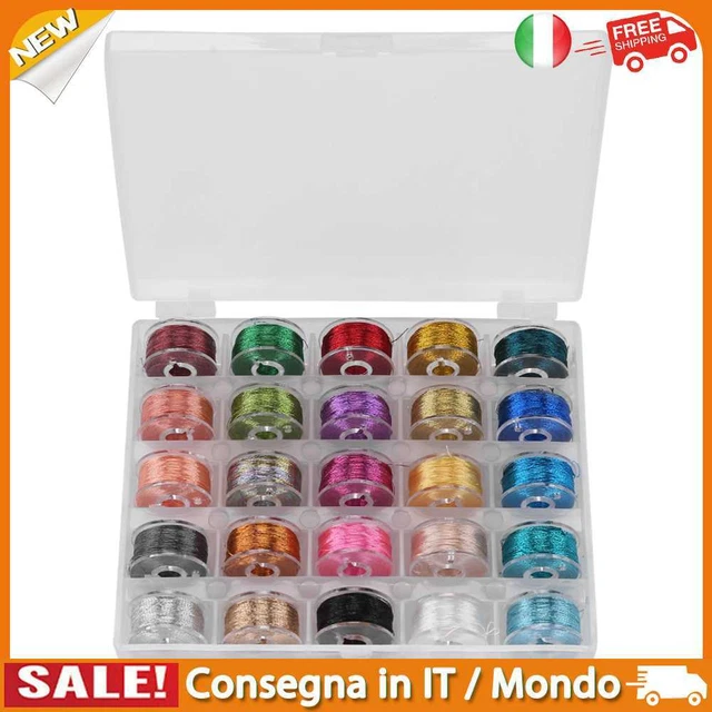 IT Embroidery Sewing Thread Polyester Sewing Machine Yarn Line Box (25 Colors)