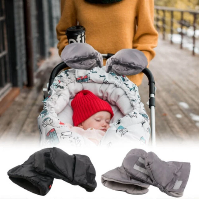 Pram Gant Mitaines d'hiver Gants chauffants en peluche Poussette à main bébé