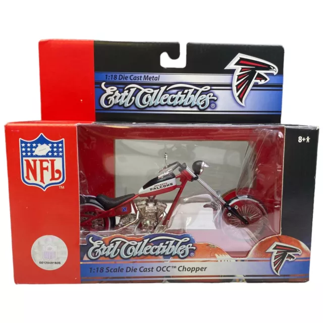 NFL Atlanta Falcons 1:18 Die Cast OCC Chopper Motorcycle ERTL Collectibles 2006