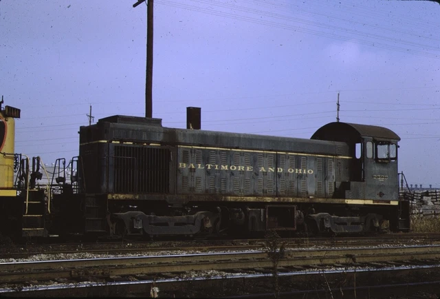 B&O Baltimore & Ohio Lima Switcher Kodachrome original Kodak Slide