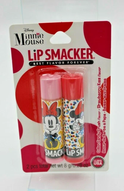 Disney Minnie Mouse Lip Smackers Balm Pack of 2 Cotton Candy Stocking Stuffer