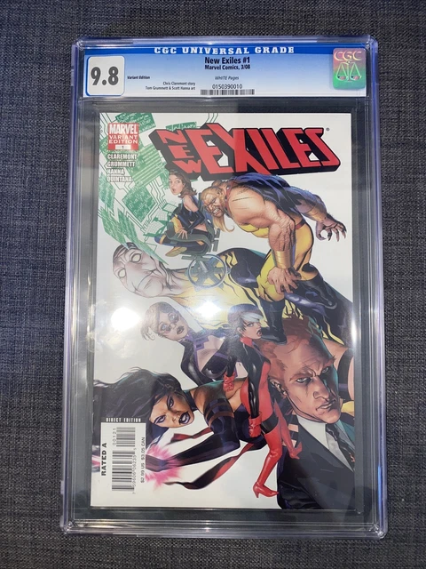 NEW EXILES #1 CGC 9.8 Golden Variant Chris Claremont Marvel