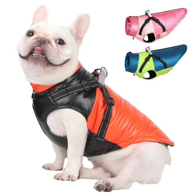 Impermeabile cane abbigliamento cappottino cappotto per cani Bulldog francese