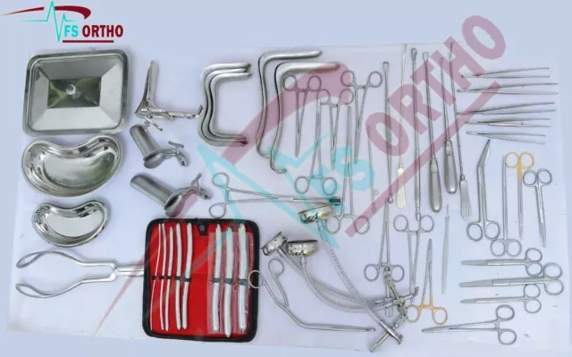 C Section Cesarean Section Set of 50 pcs OB Gynecology Surgical Instruments