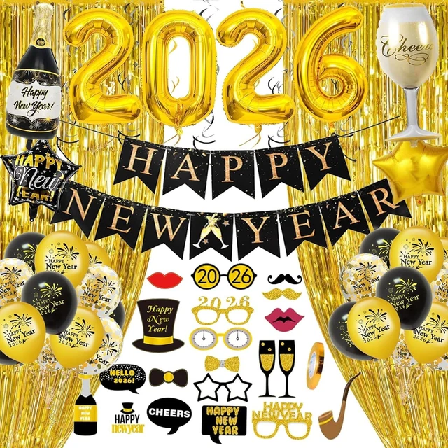 Suchergebnis Auf Für: Silvester Deko 2026 Happy New Year