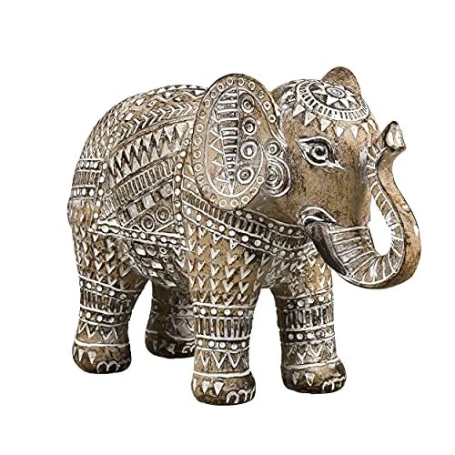 Boho Elephant Decor, Elephant Statues Brings Good Luck for Home Decor, Elepha...