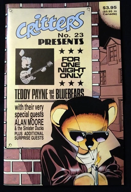 Fantagraphic Books CRITTERS # 23 w Vinyl Record Insert ALAN MOORE, USAGI YOJIMBO