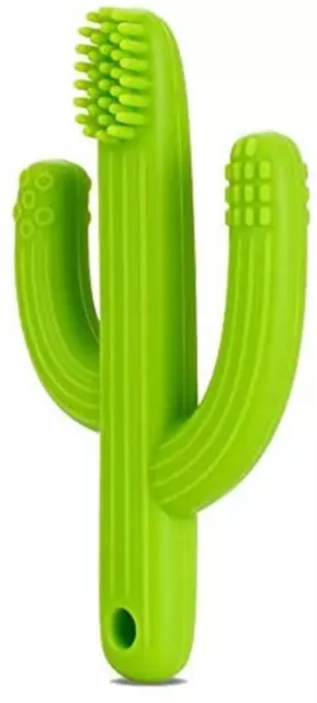 Fun Cactus Teething Toothbrush - 3+ Months - Food Grade Silicone - Teether