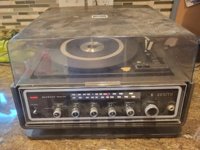 Vintage Zenith Receiver/Record Player J584W