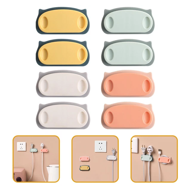 8 Pcs Gerätekabel-Organizer Wandhalterung Aus Draht Drahthalter Multifunktion